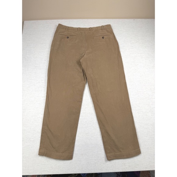 Brooks Brothers Hudson Khaki Cotton Mens Casual Dress Pants W38 L32 - Picture 2 of 7